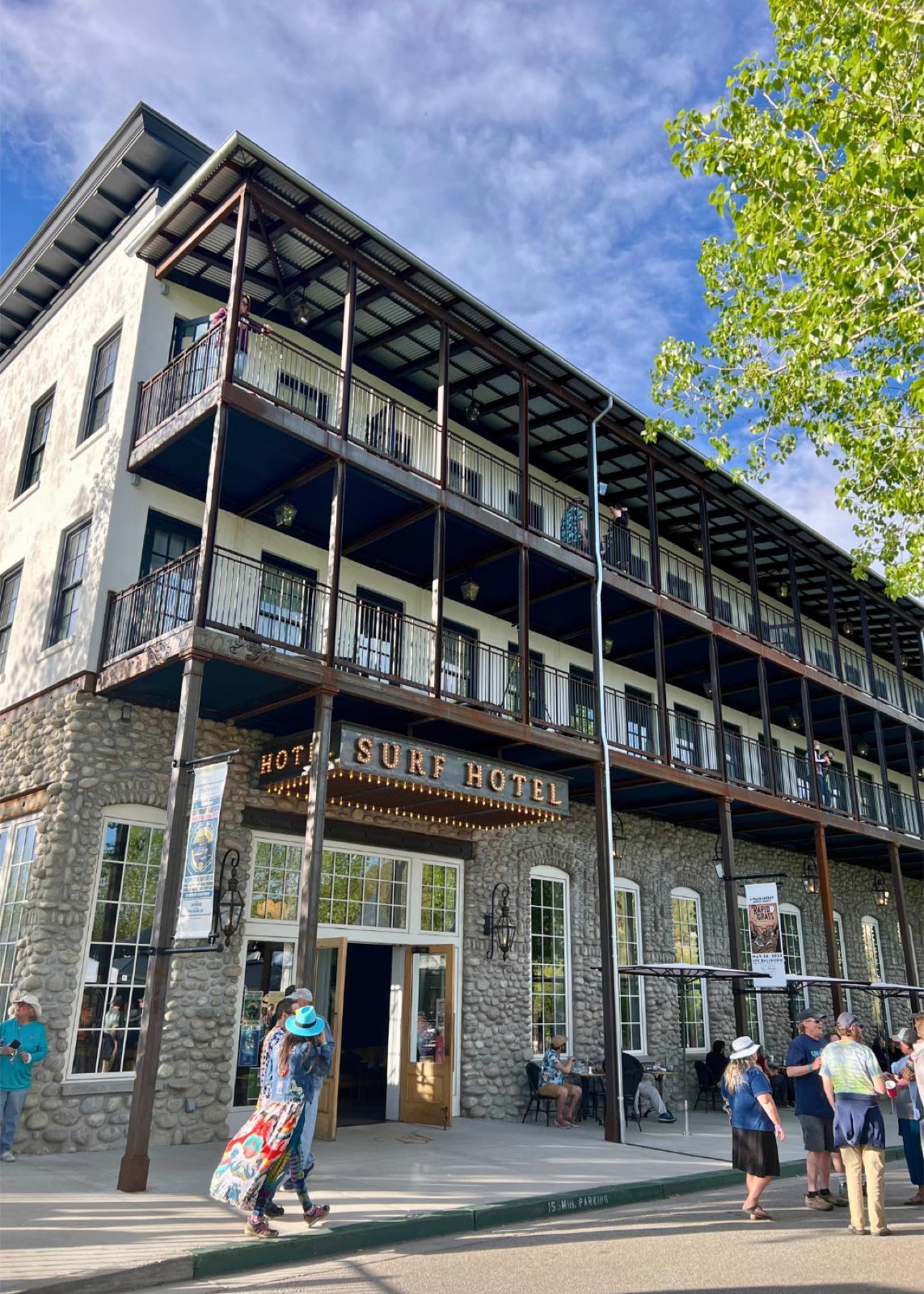 The Surf Hotel building in Buena Vista, Colorado, home of the Wesley and Rose restaurant.