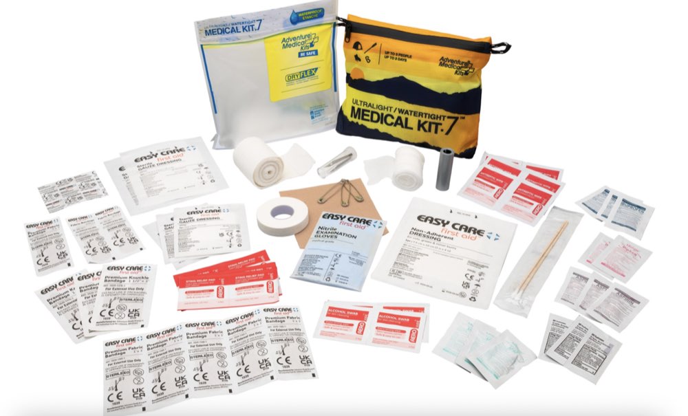A compact Adventure Medical Kits first aid kit.