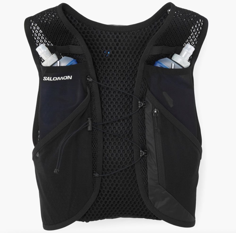 A Salomon Active Skin 8 running hydration vest.
