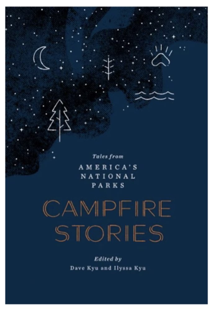 A stack of outdoor adventure novels.