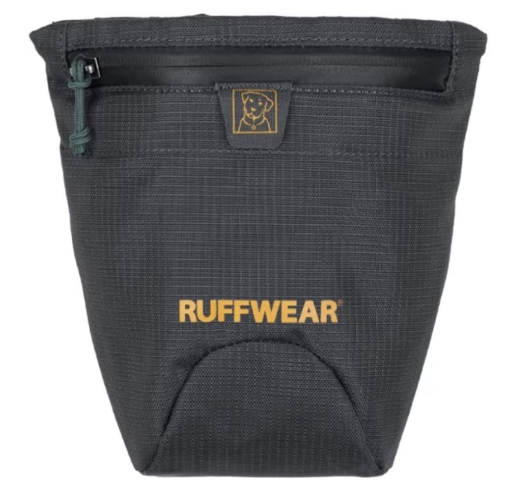 A Ruffwear Pack Out waste bag dispenser.