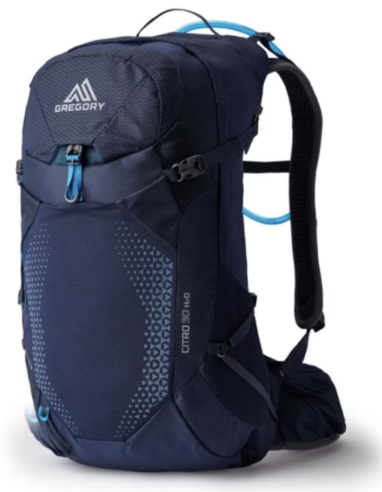 A Gregory Citro 30 hydration backpack.