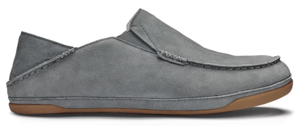 A pair of OluKai Moloa slippers.