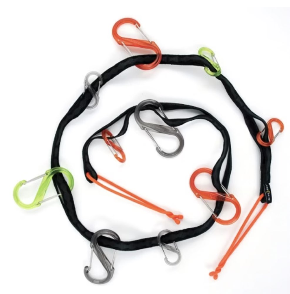 A Nite Ize Gear Line organization system.