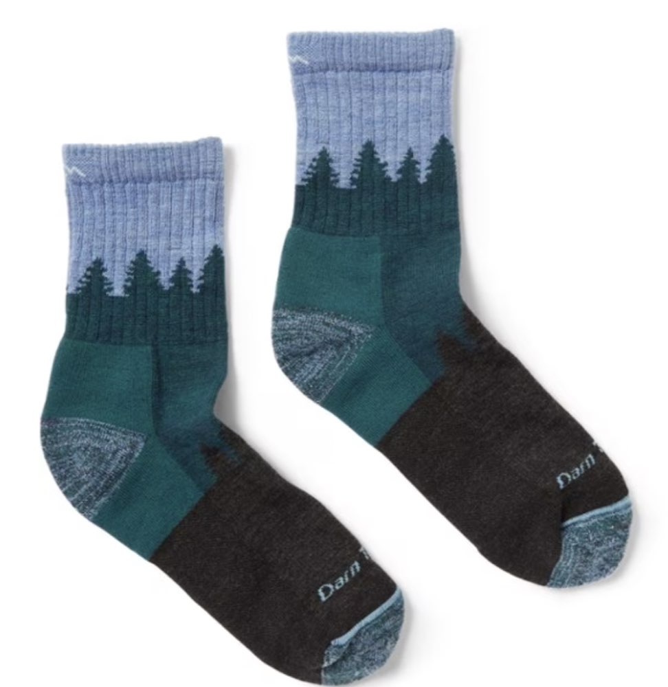 Darn Tough Treeline micro-crew hiking socks.